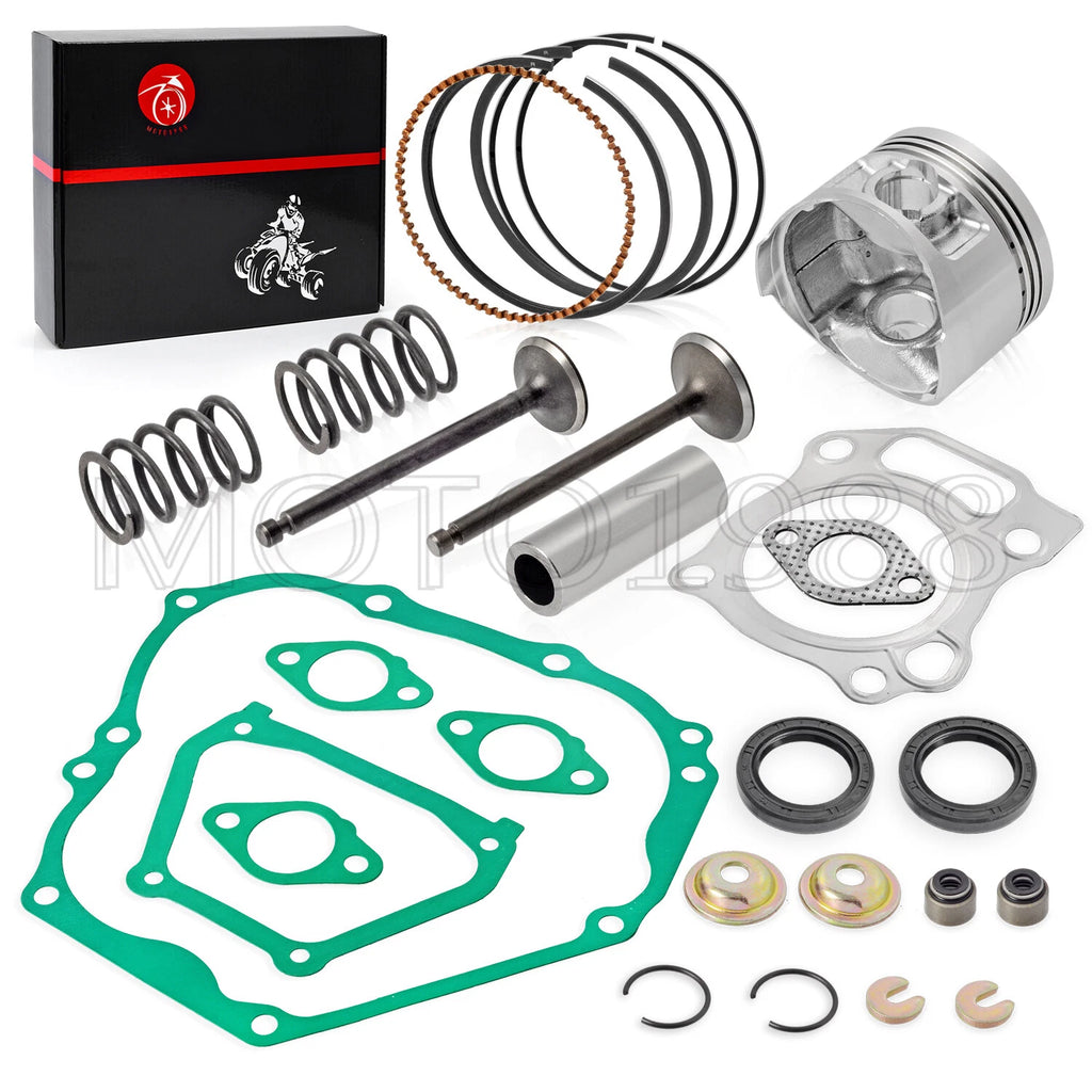Engine Top End Rebuild Kit for Yamaha Golf Cart G16 G20 (STD Piston, Valve Gasket)