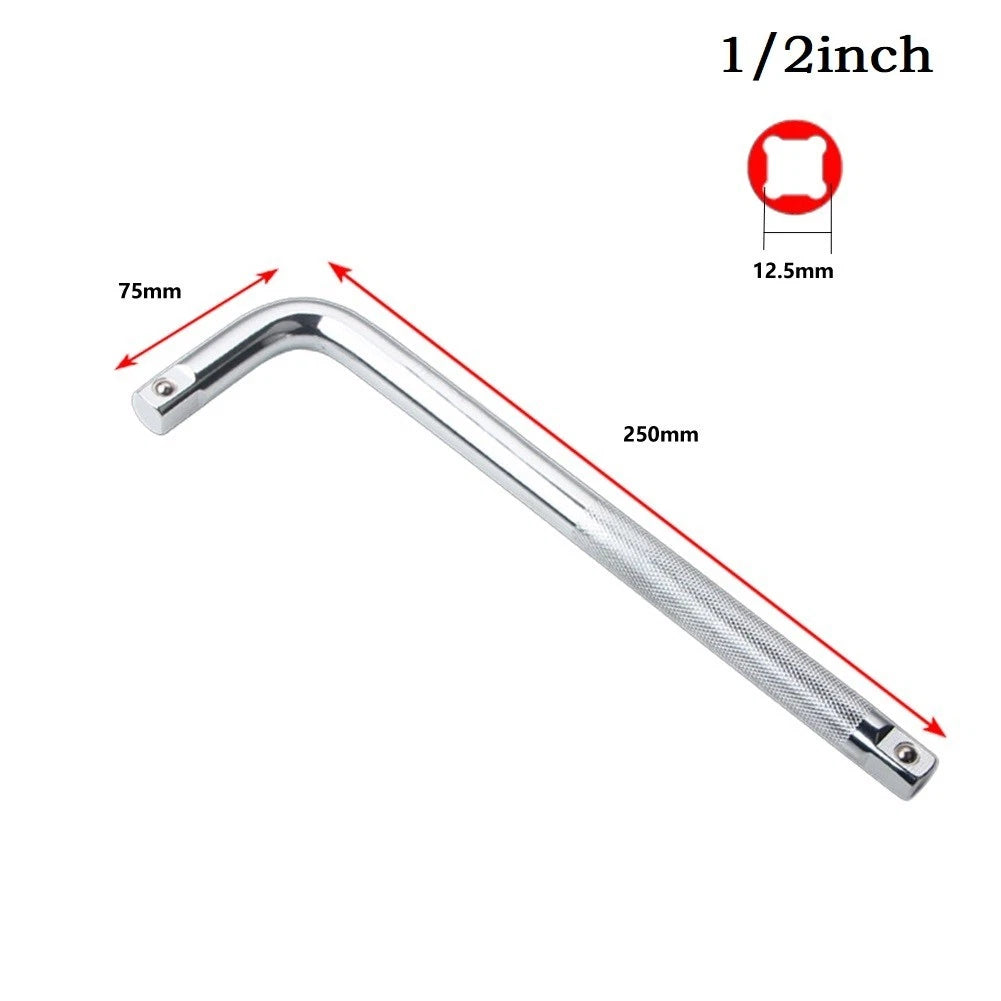 L Type Bent Bar Socket Wrench 1/2", 1/4", 3/8" Chrome Vanadium Steel