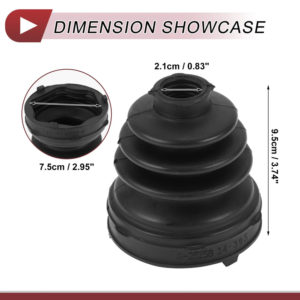 Left Inner CV Joint Boot Kit with Clamp for Honda Civic (2006–2011)