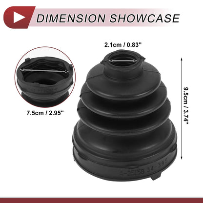 Left Inner CV Joint Boot Kit with Clamp for Honda Civic (2006–2011)