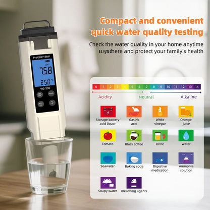 3 in 1 PH ORP Temperature Meter for Aquaculture and Pools