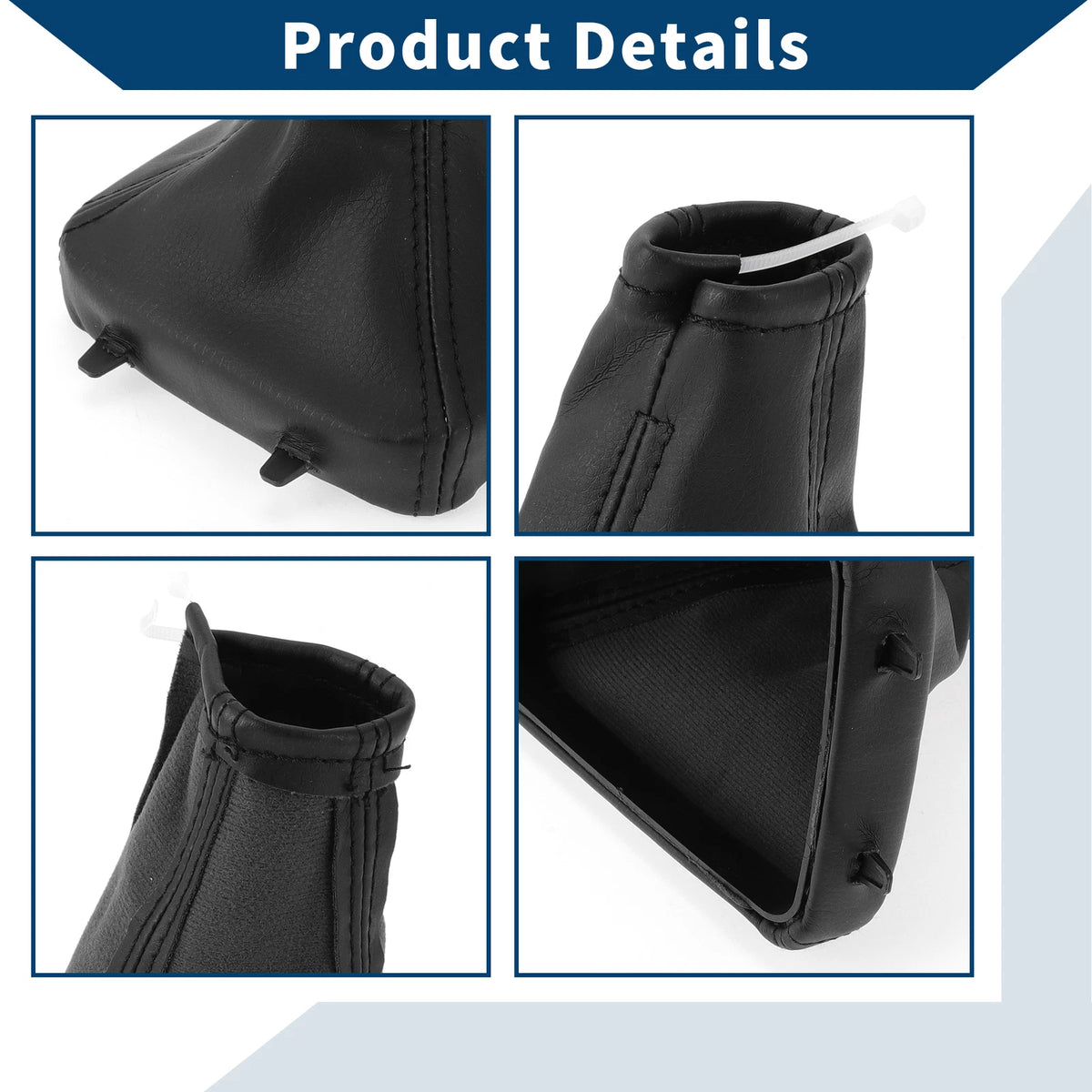 Gear Shift Stick Gaiter for Opel Astra (1998–2010) Black Leather