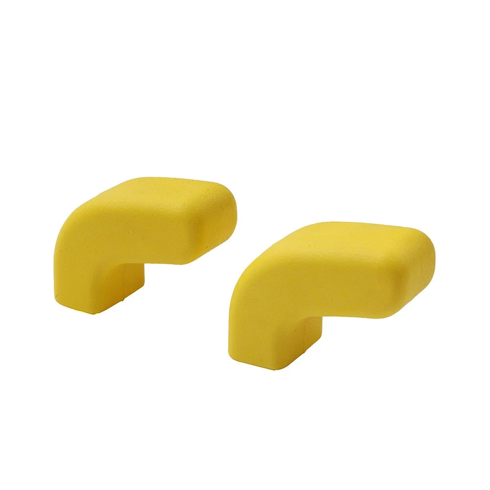 2Pcs Front Bumper Tow Hook Cover Yellow for Jeep Wrangler JK JL JT (2007–2023)