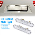 2PCS White LED License Plate Light OEM Replacement for Mercedes-Benz C220 (2015–2021)