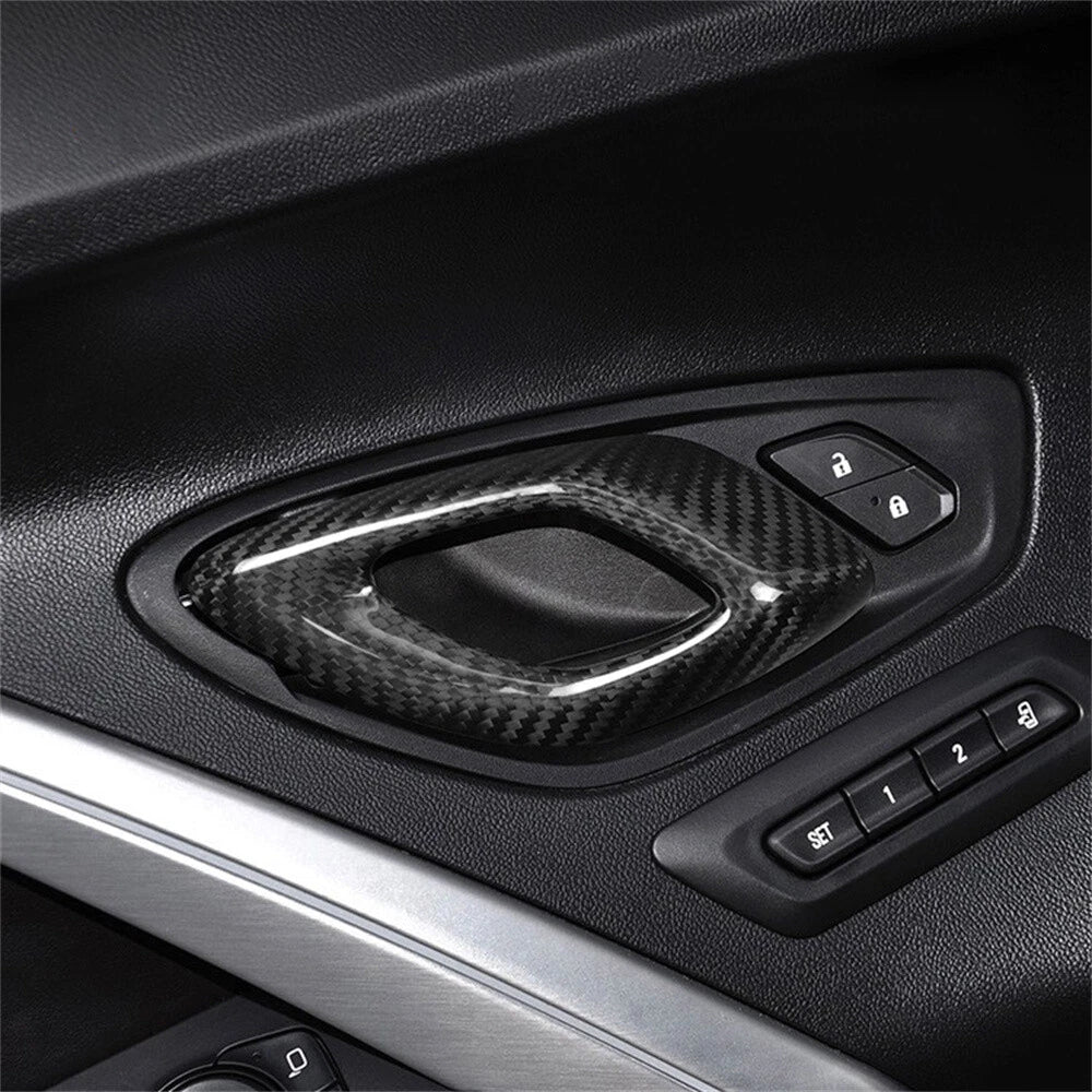 Carbon Fiber Door Handle Panel Cover for Chevy Camaro (2016–2023)