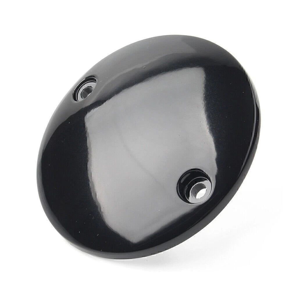 Flat Timer Ignition Points Cover for Harley Sportster XL 883 1200 (1972–2017) Black