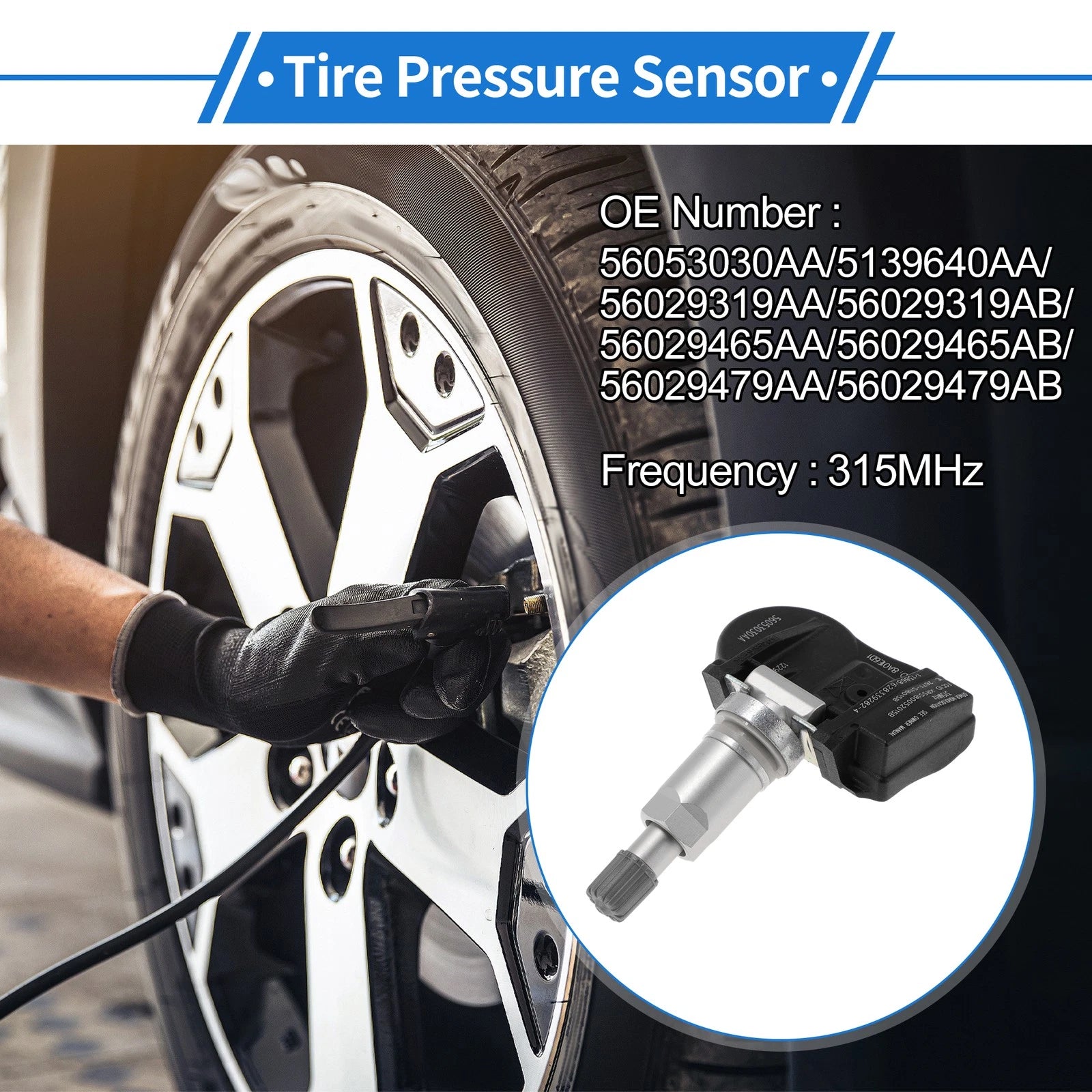 TPMS Sensor No. 56053030AA for Chrysler 200 (2011–2014)