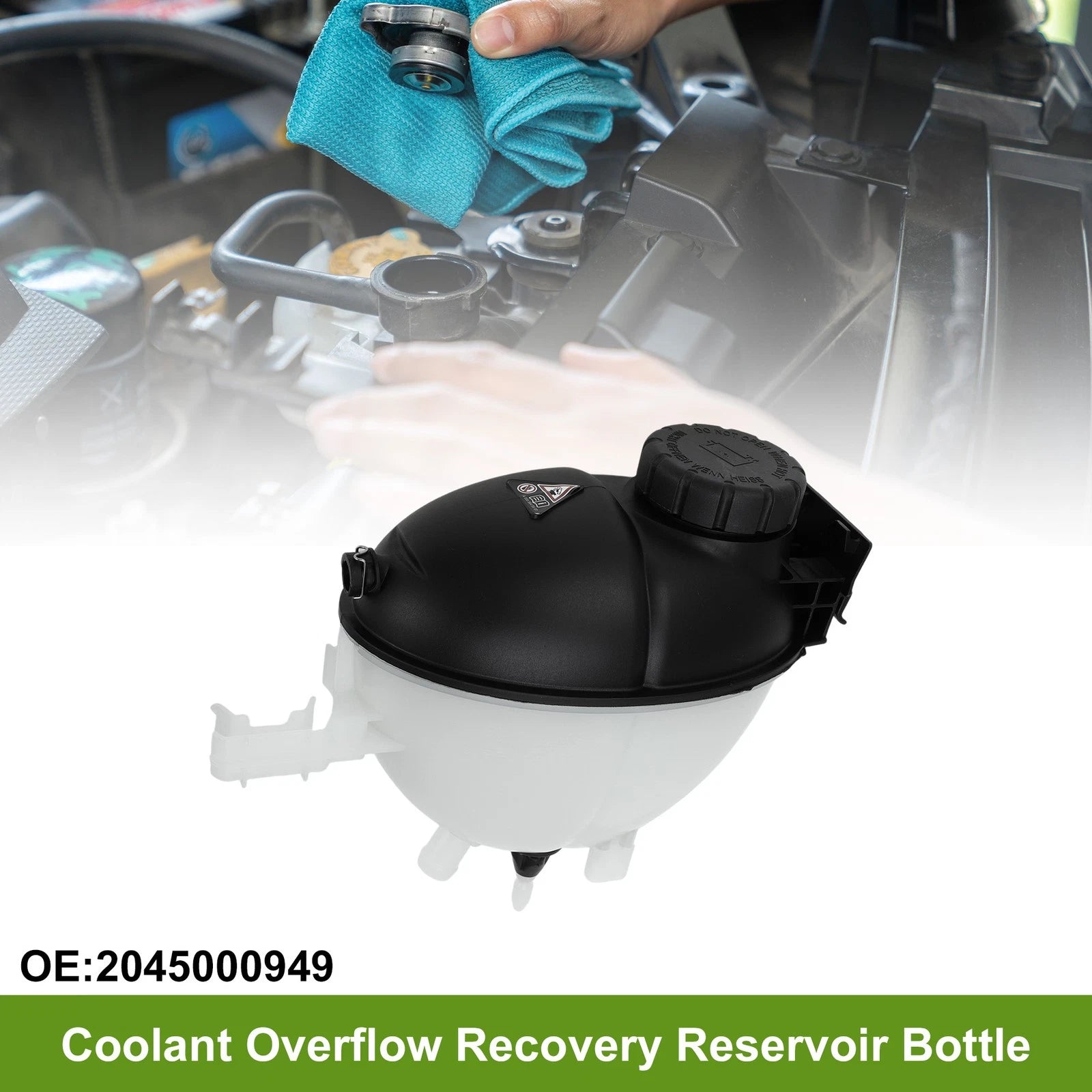 Coolant Expansion Tank with Cap Replacement for Mercedes C63 AMG (2012–2015)