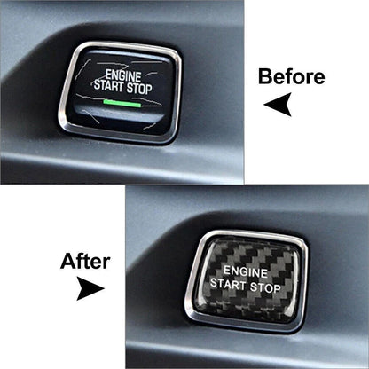 Carbon Engine Start Stop Button Cover for Chevrolet Camaro