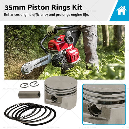 Piston Rings Kit for Honda GX25 GX25N (2000–2023)