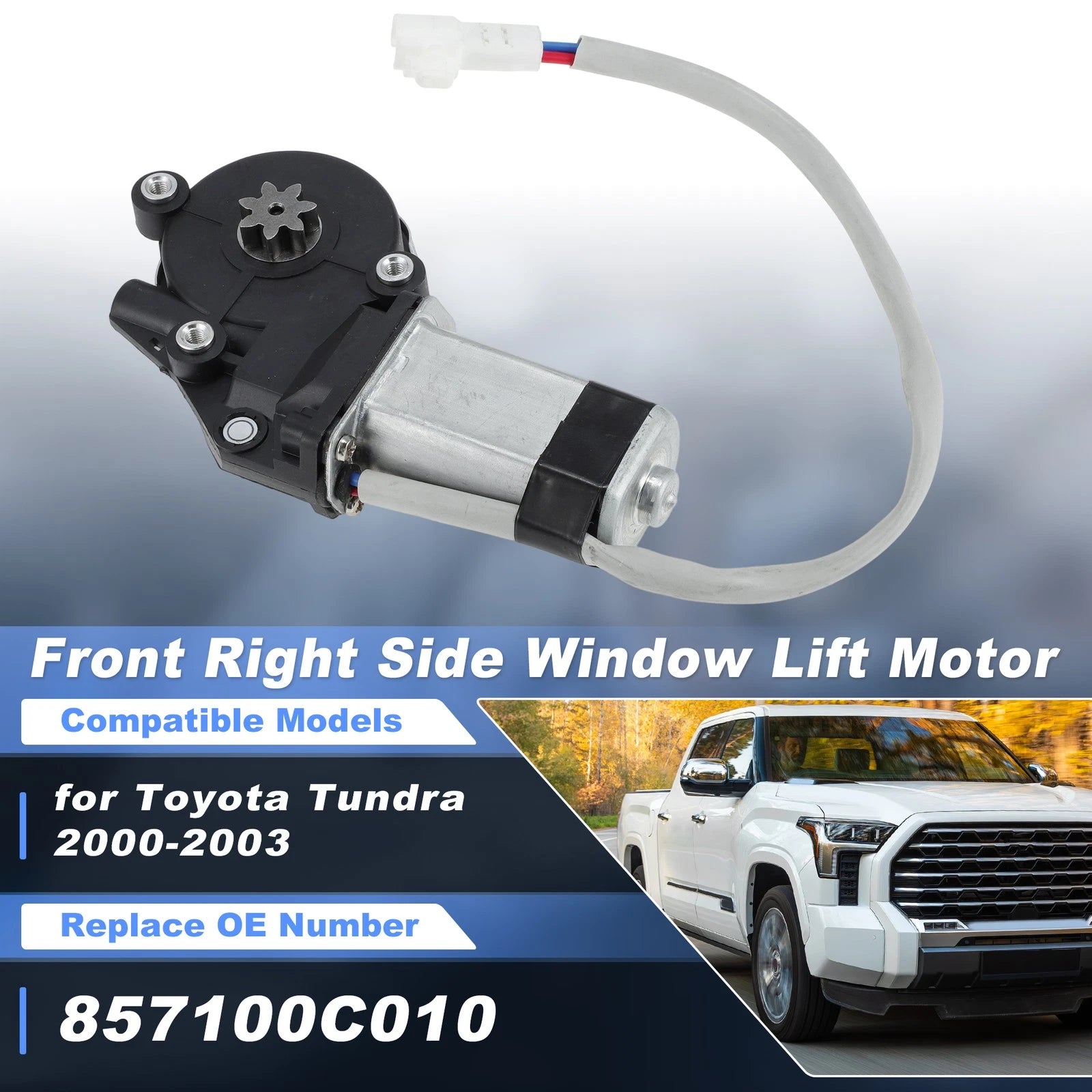 Power Window Lift Motor Replacement for Toyota Tundra Front Right (2000-2003)