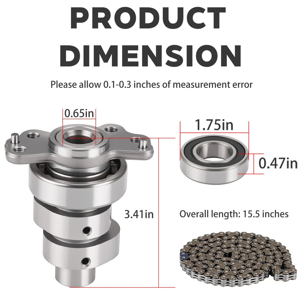 Camshaft Assembly for Yamaha Raptor 700 700R (2009–2024) w/ Timing Chain Bearing