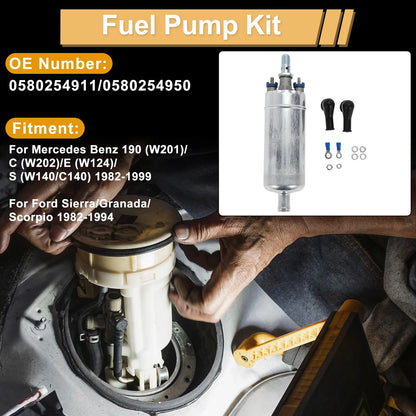 Fuel Pump Replacement Metal Set for Mercedes-Benz 190 W201 C W202 (1968–1993)