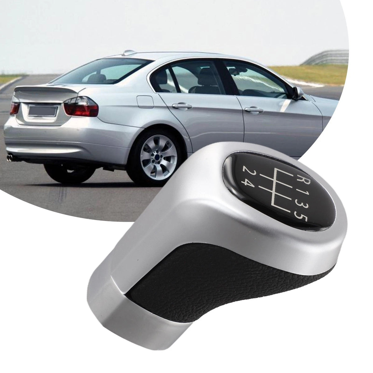 LHD ABS Shift Knob Cover for BMW 3 Series