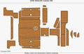 EVA Foam Teak Deck Floor Mat for Wellcraft 290 Coastal (2006)