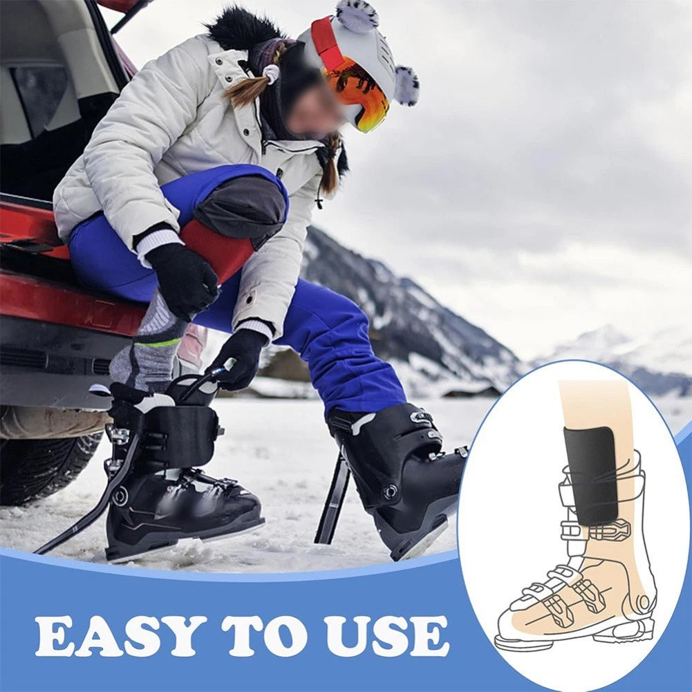 4Pcs Lightweight Cuttable Ski Shin Pads for Ski Boot Liner Comfort