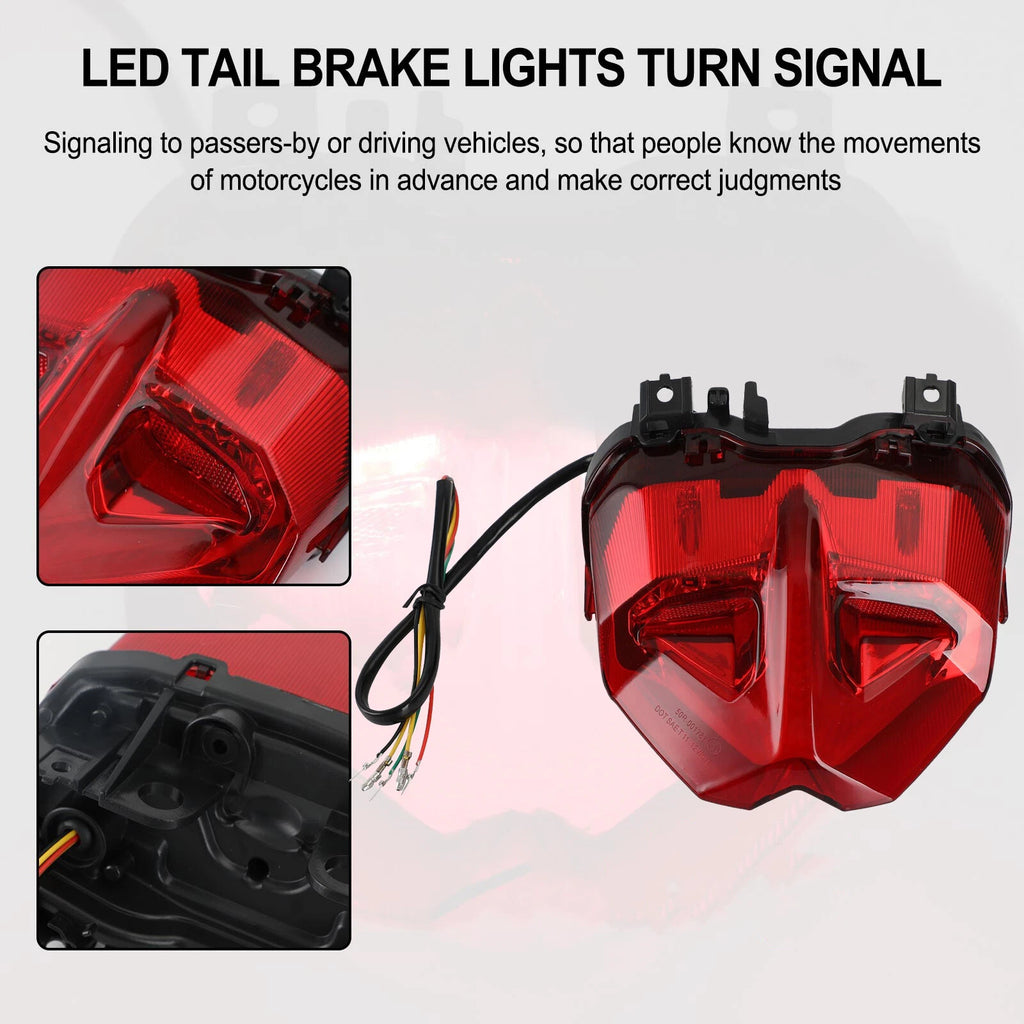Tail Brake Lights Turn Signal for Yamaha MT-09 MT10 SP (2021–2023) Red