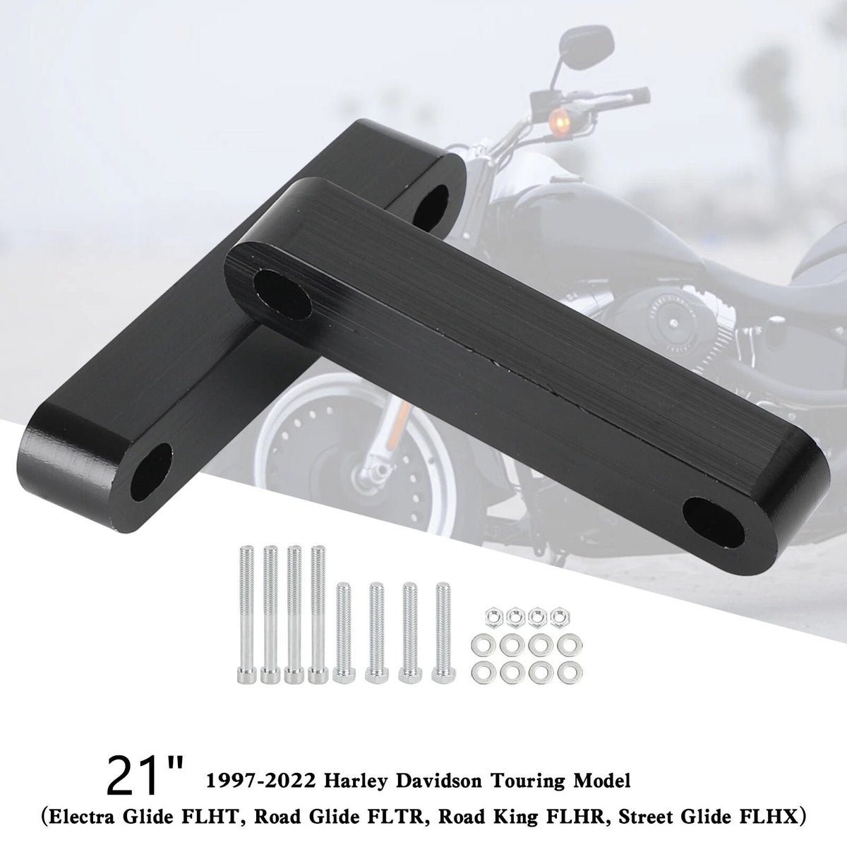 21" Front Fender Spacers for Harley Touring Electra Street Glide (1997–2022) T9