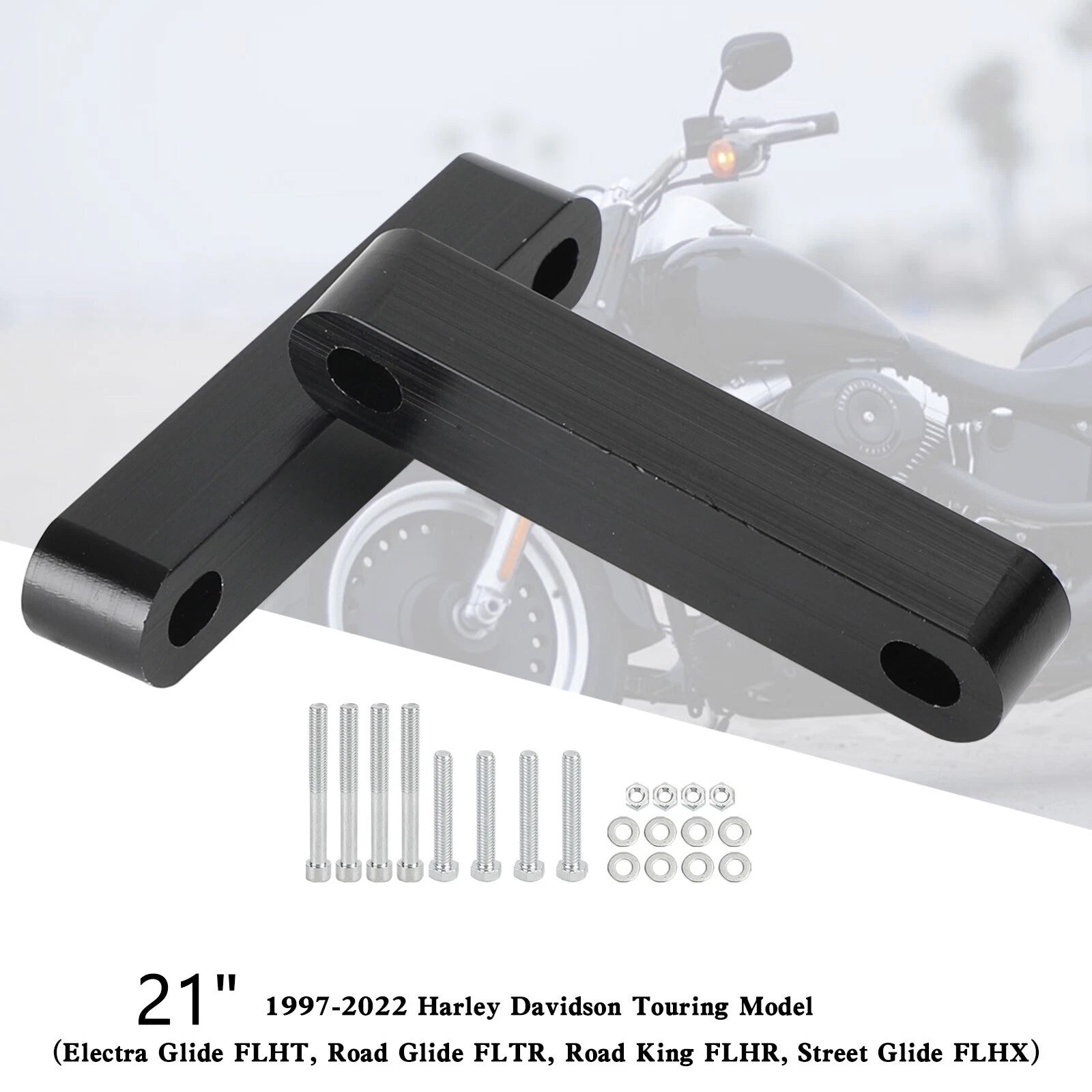 21" Front Fender Spacers for Harley Touring Electra Street Glide (1997–2022) T9