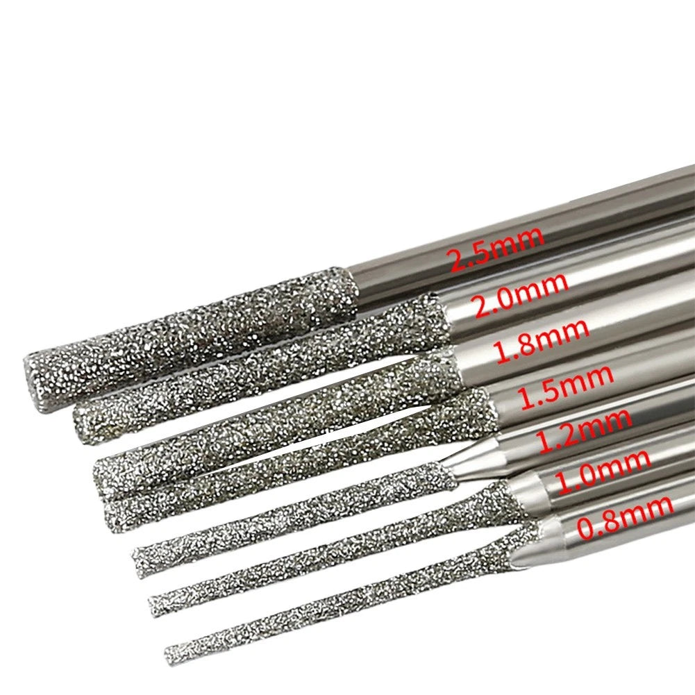 5PCS Diamond Coated Drill Bits for Glass Jade Amber