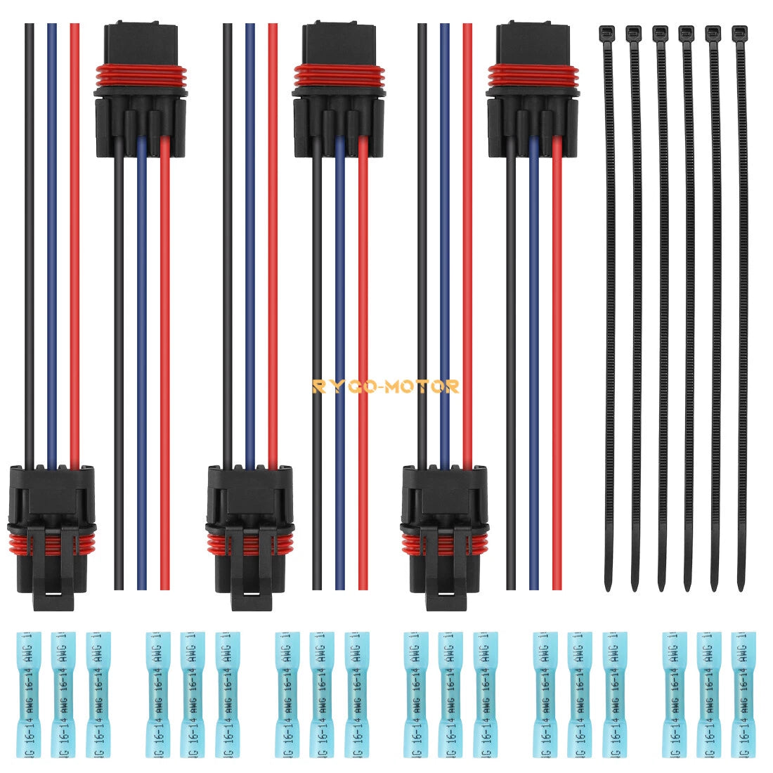6 Pulse Bar Power Plug Bus Connector Pigtail for Polaris RZR PRO XP (2020–2023)