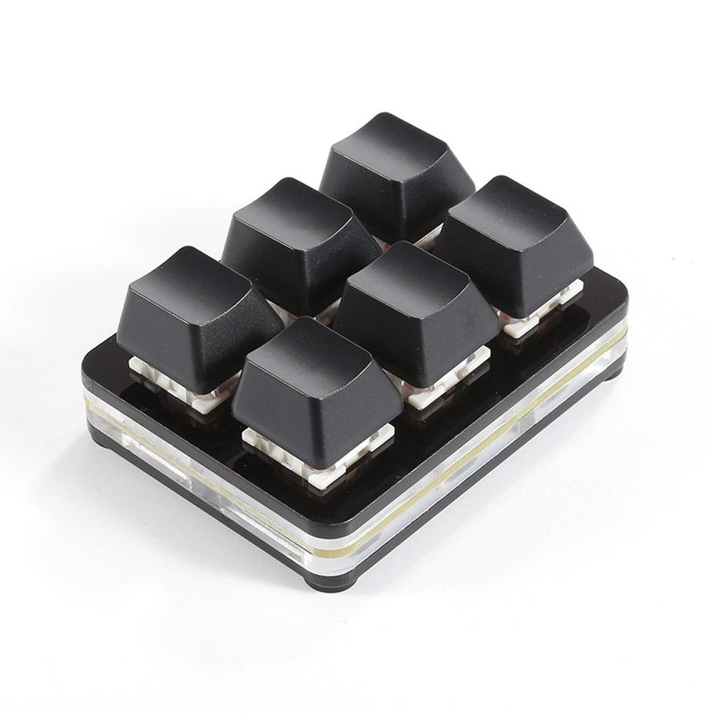 Compact 6 Key Mechanical Keyboard USB Wired RGB Programmable