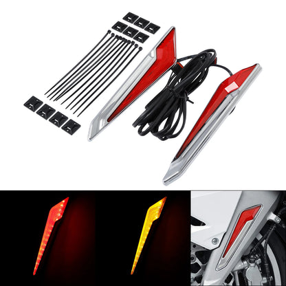 LED Front Brake Fork Mount Lights for Honda Goldwing 1800 (2018–2026) 23 24 25