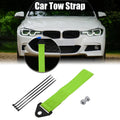 Front Bumper Tow Strap Trailer Belt with Hook for Universal Car Truck (2000–2025)