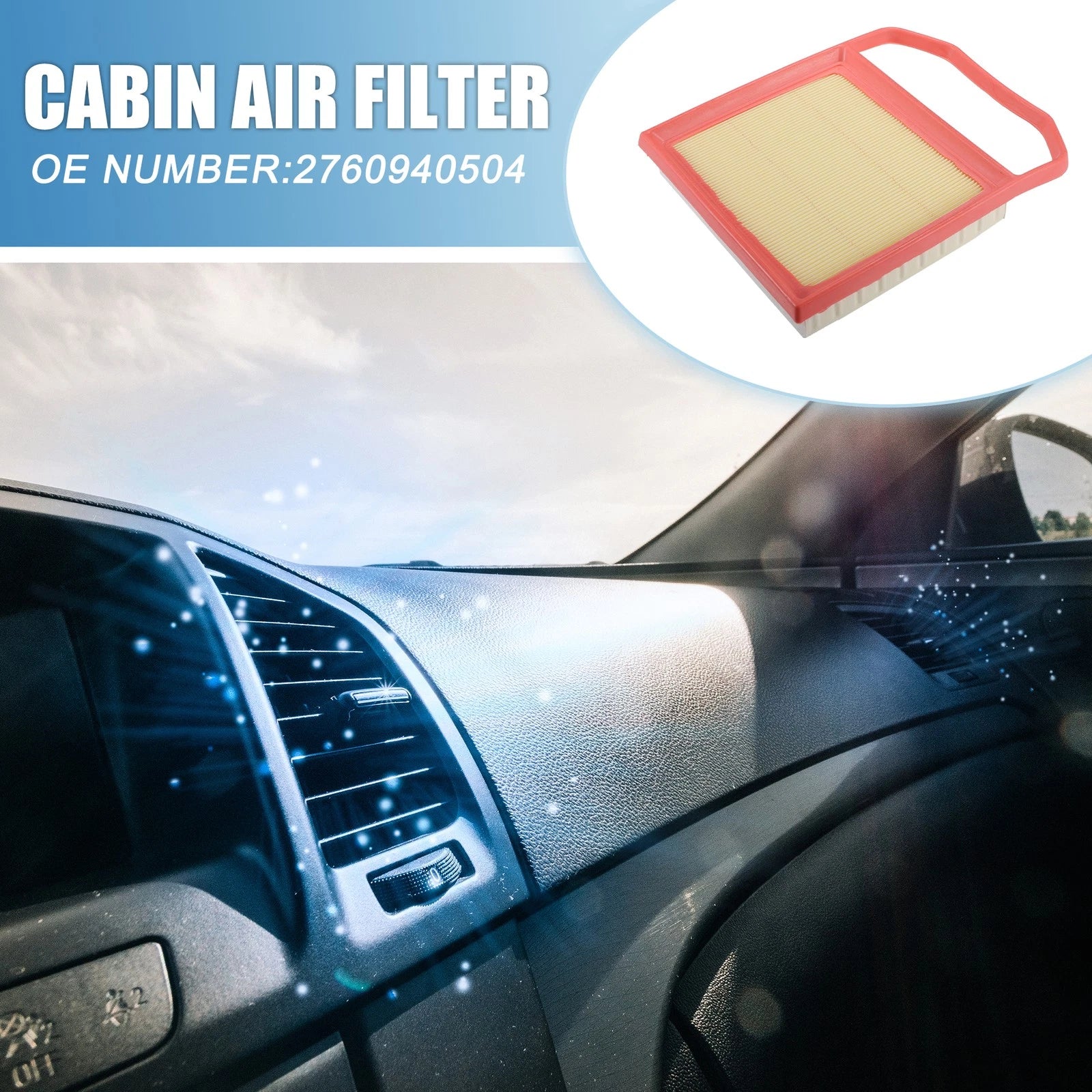 Cabin Air Filter Set Replacement for Mercedes-Benz C400 (2015–2019)
