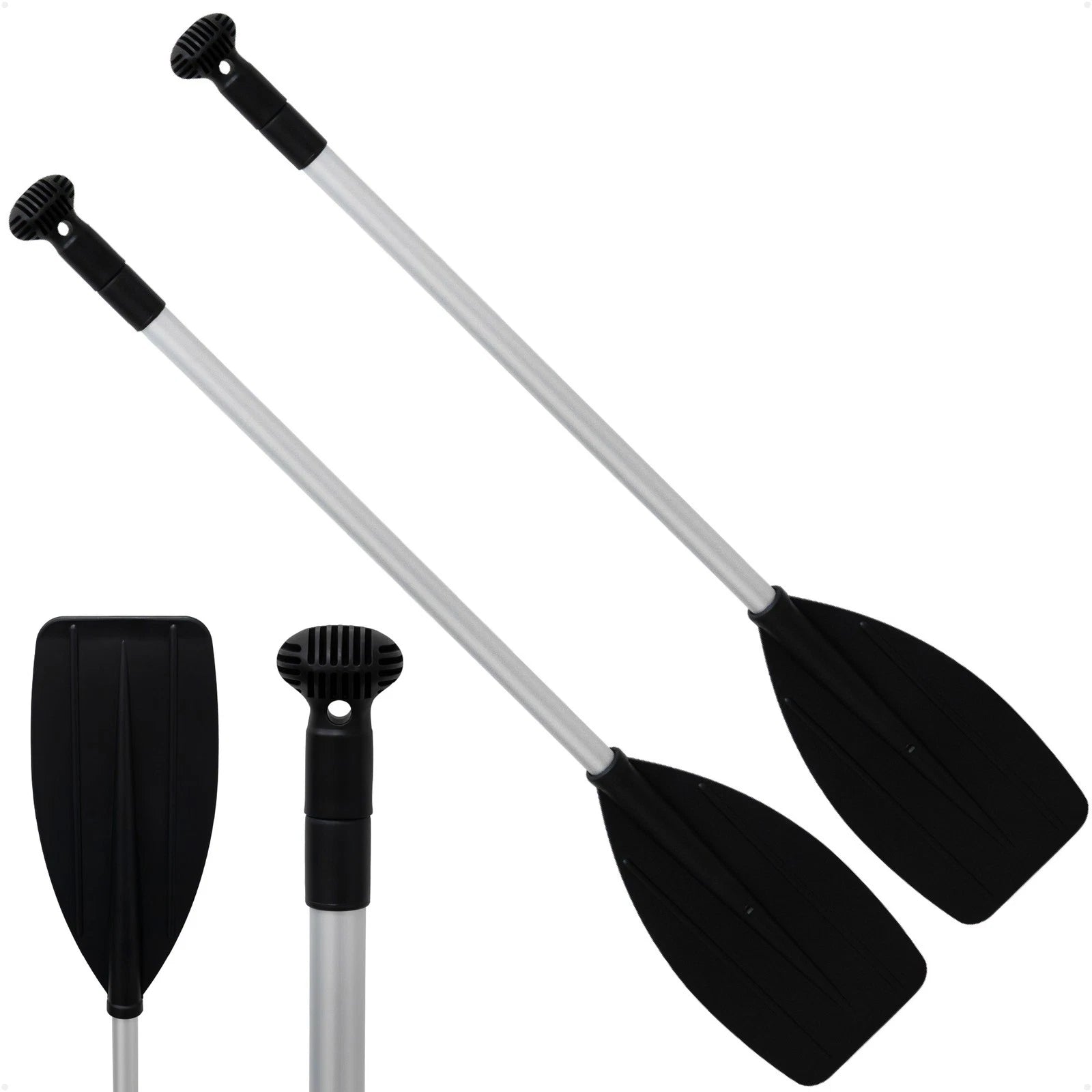 2-Pack Telescopic Canoe Paddle for Various Canoes (Extends 39" to 60")