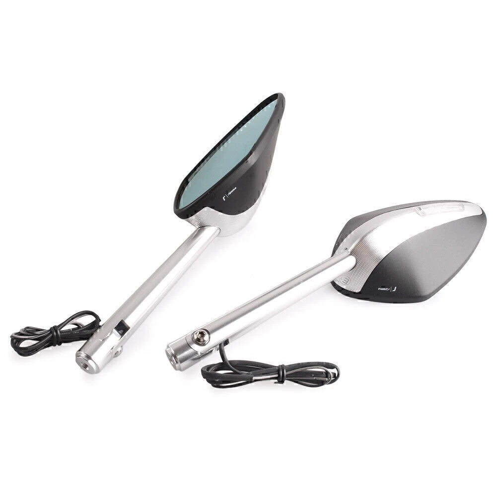 2X Rearview Mirror with LED Indicator for BMW Ducati Honda