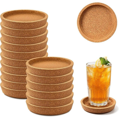 Set of 4 Non-Slip Cork Coasters for Daily Drinking