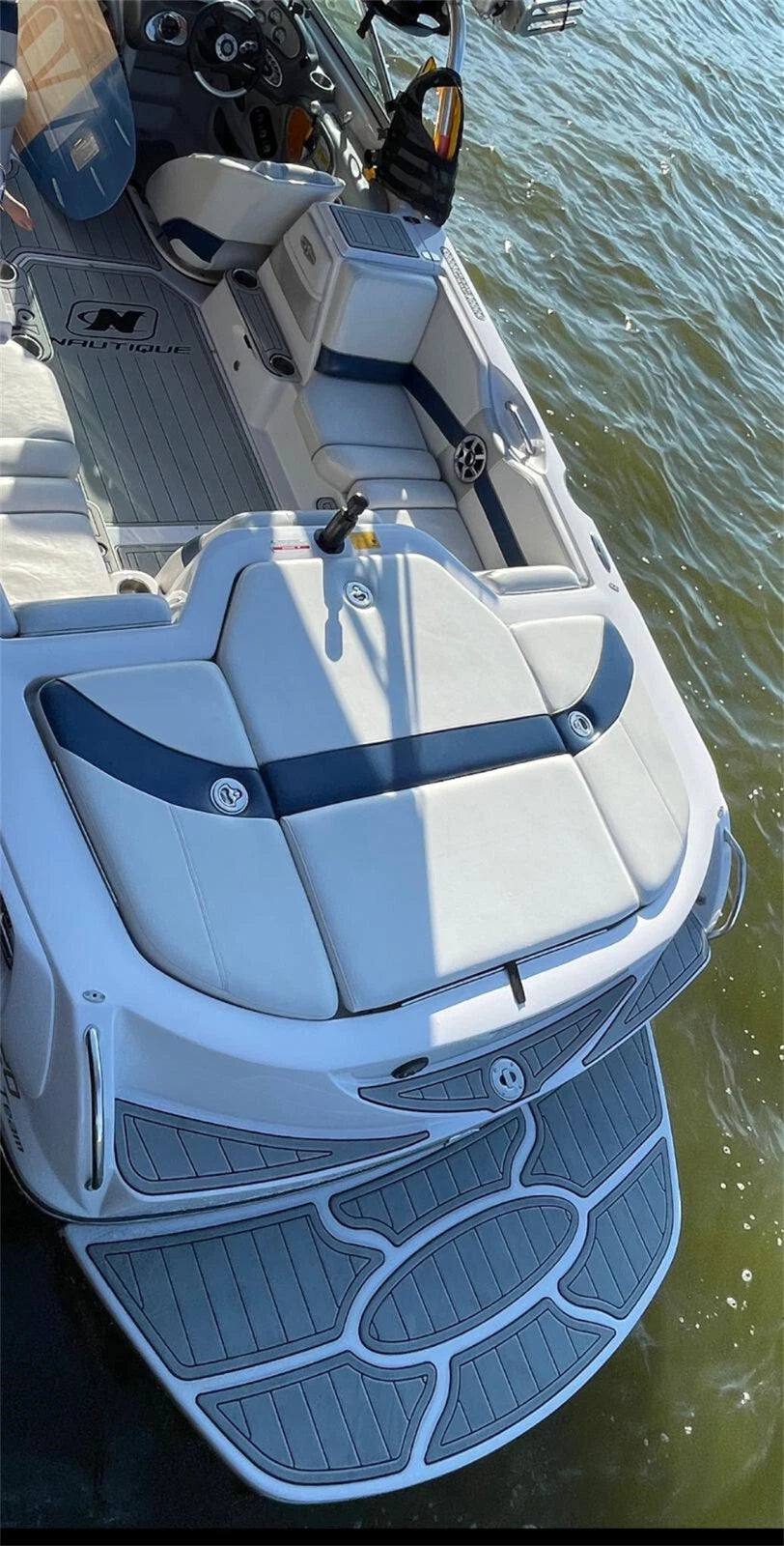 EVA Foam Cockpit Pad for Nautique 230 (2009) - Teak Deck Floor Mat
