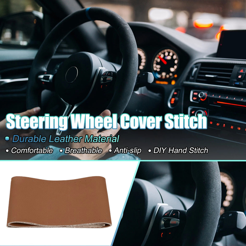 Steering Wheel Cover for Universal Fit (39-40.5cm Diameter)