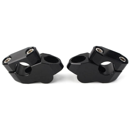 2X Handlebar Riser for Motorcycle (2010–2023) Black Extension