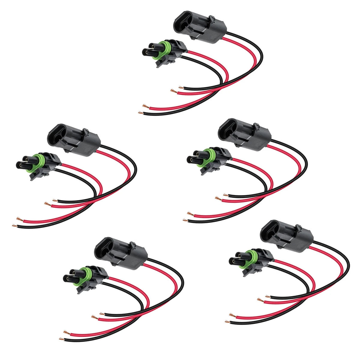 Weather-Pack Connector Kit for 16-14AWG (Compatible with )