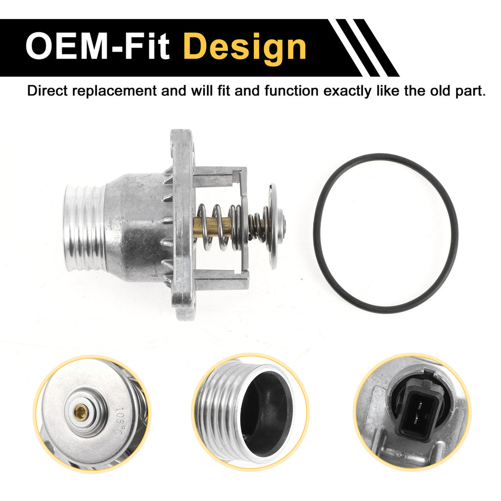 Engine Coolant Thermostat Housing Replacement for BMW 540i 740i 4.4L (1997–1998)