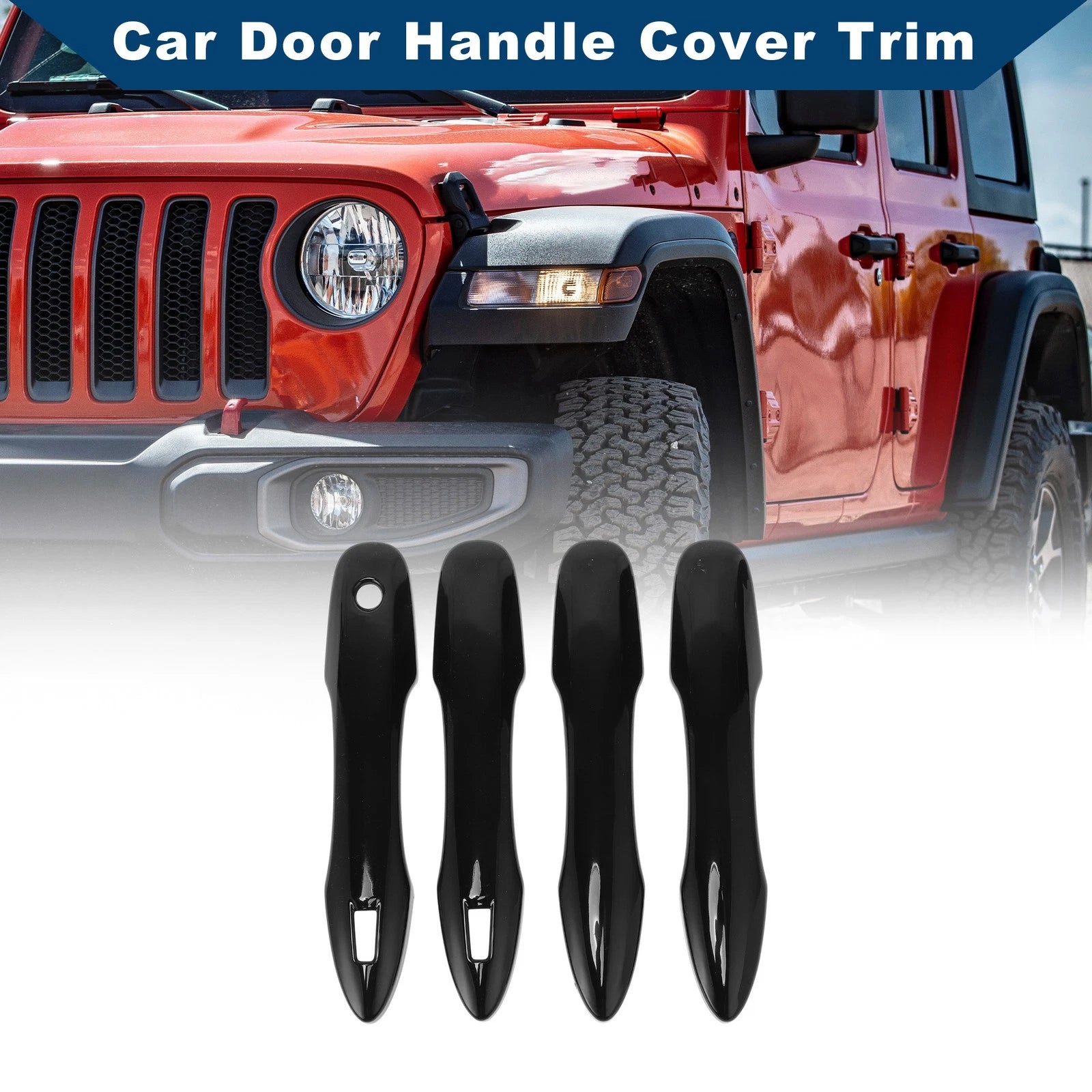 Smart Door Handle Cover Trim Replacement for Toyota Camry 2018–2024 Black