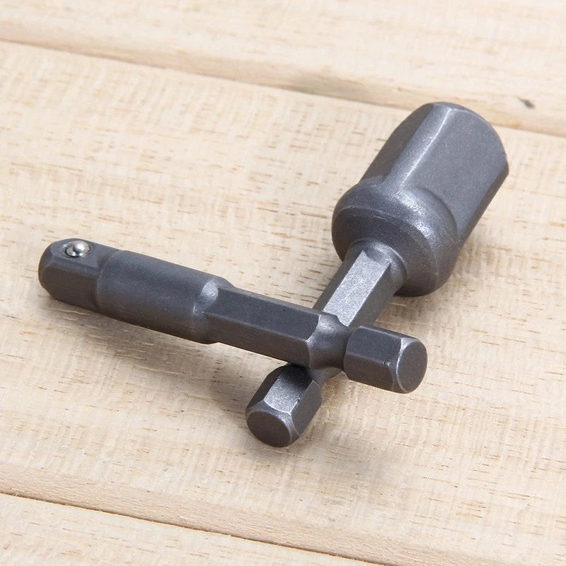 8Pcs Socket Adaptor for Drivers Drill Bits (Steel)