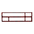 1pc Red Wood Grain CD Button Panel Trim for BMW 3 Series E36 (1991–1999)