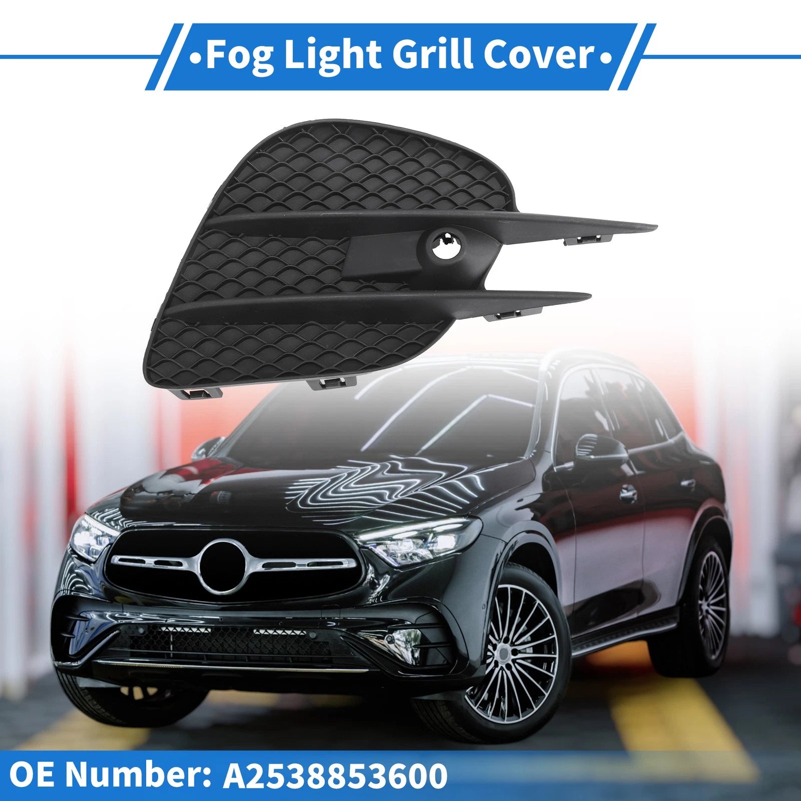 Fog Light Grill Front Right Replacement for Mercedes-Benz GLC300 (2020–2022)