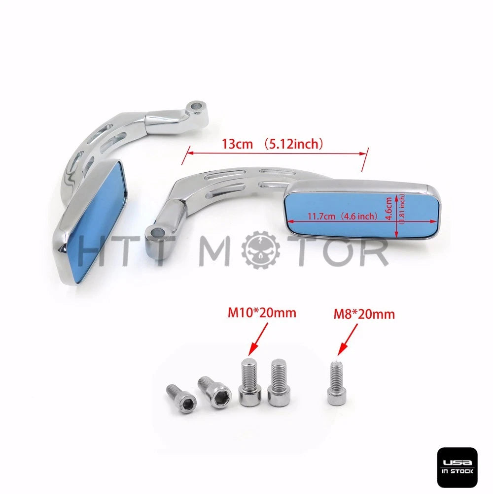 HTTMT 8mm 10mm Rectangle Rearview Mirror for Honda CB1000R Shadow (2008–2023)