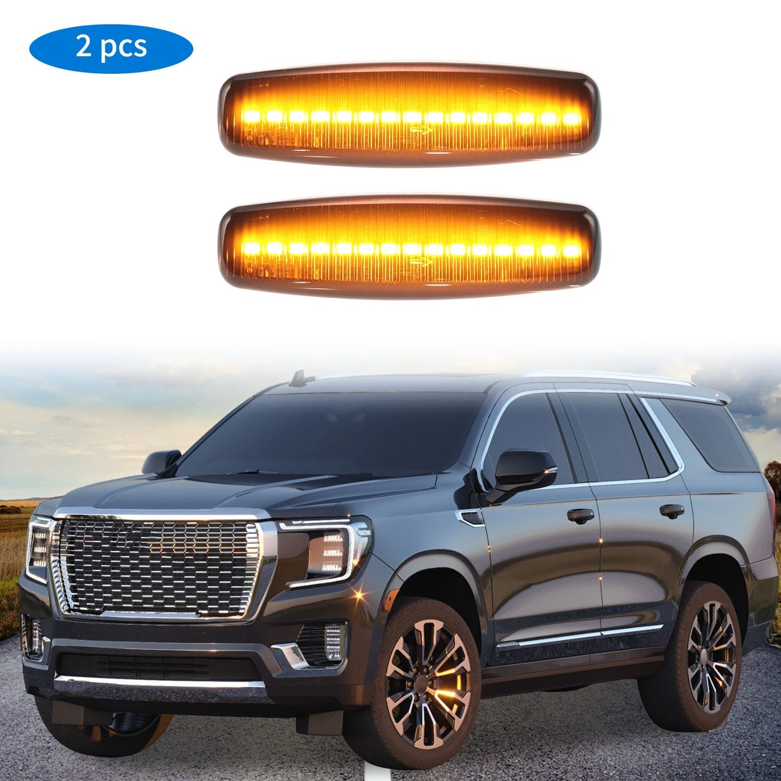 2X LED Side Fender Marker Light for Infiniti EX35 (2008–2013)