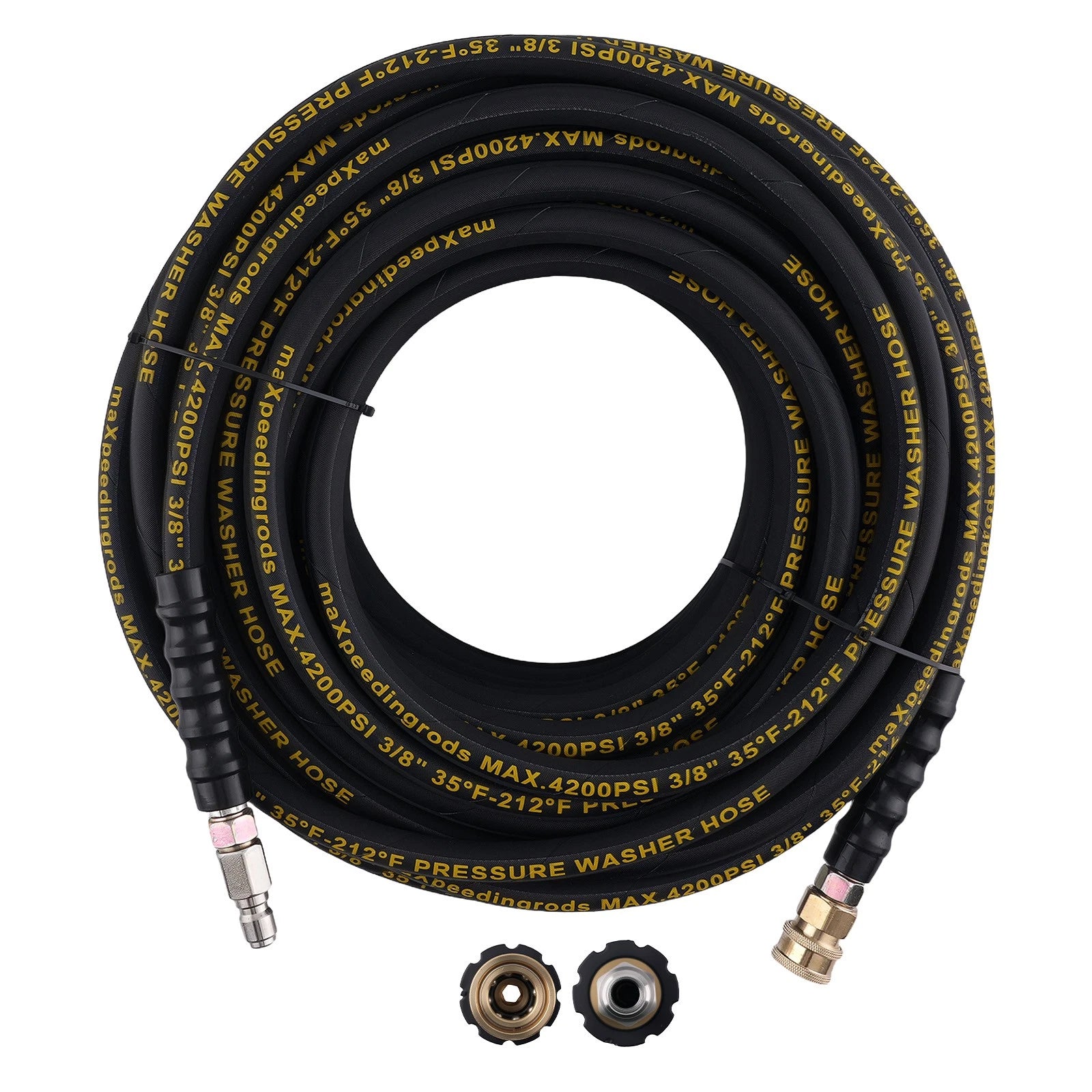 3/8" High Pressure Washer Hose for (100ft, 4200PSI)