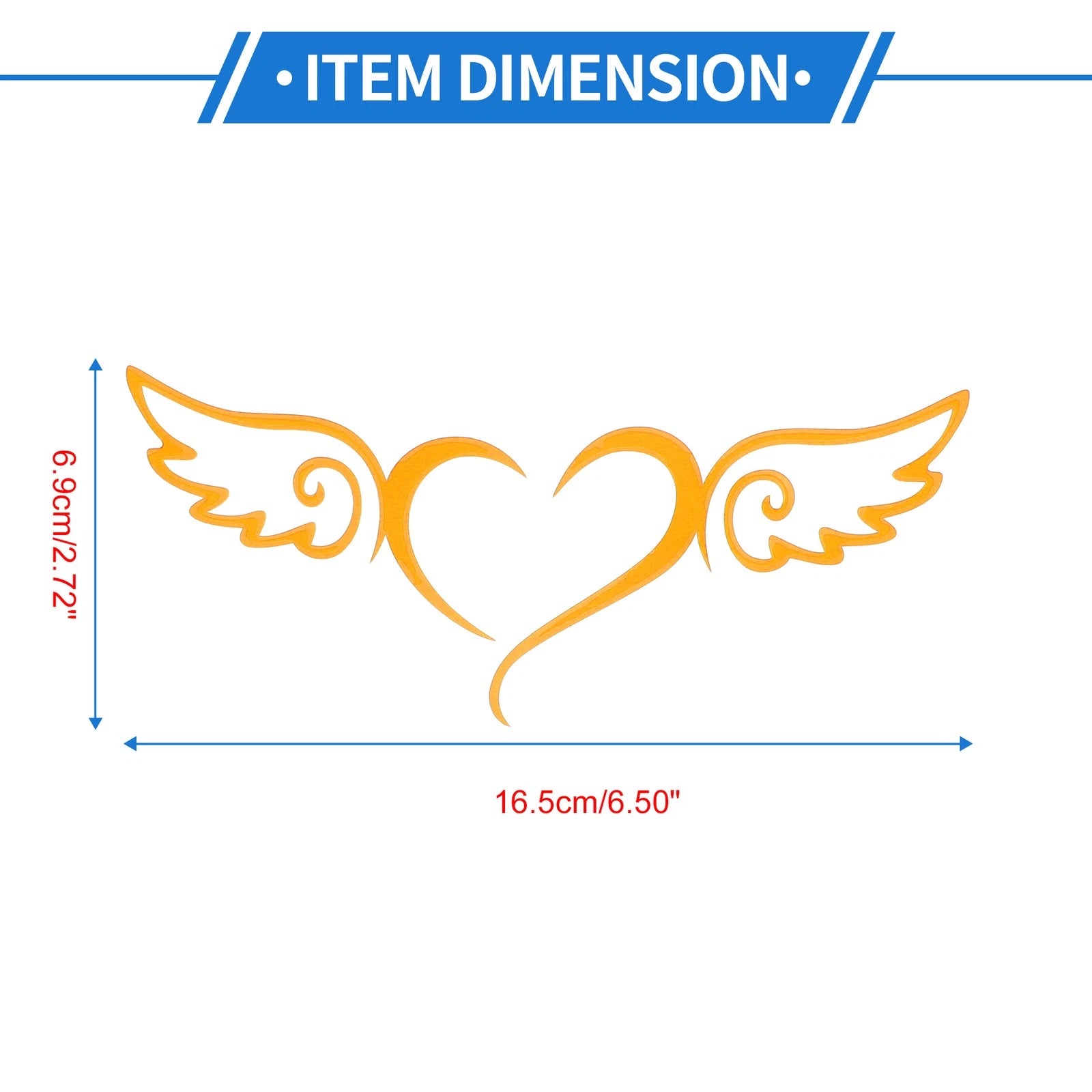Reflective Bumper Decal for - Yellow Pattern