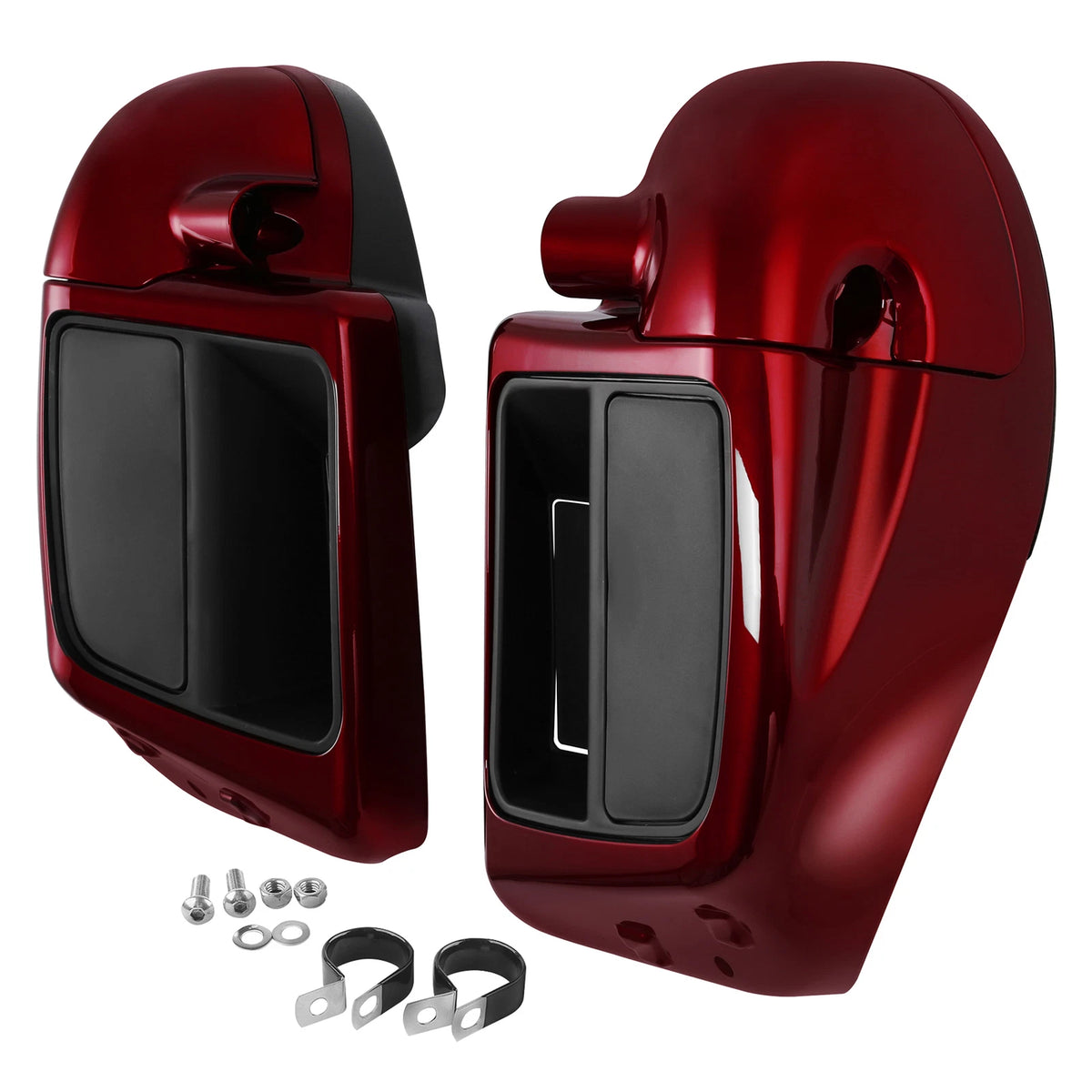 Lower Vented Fairings for Harley Street Road Glide (2014–2025) Velocity Red Sunglo