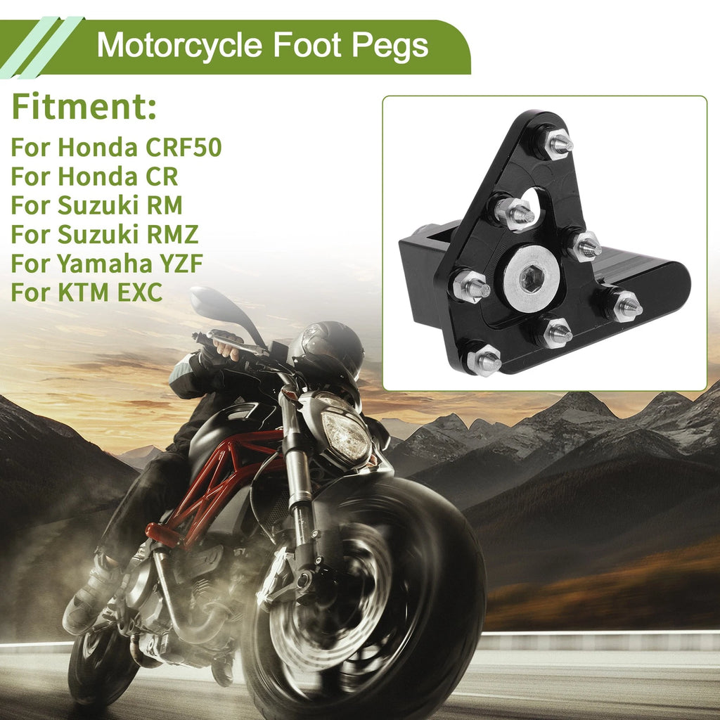 Motorcycle Foot Pegs Replacement Set for Honda CRF50 (2004–2025)