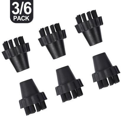 Nylon Bristle Brushes for Vaporetto Steam Cleaner (Tough Dirt Removal)