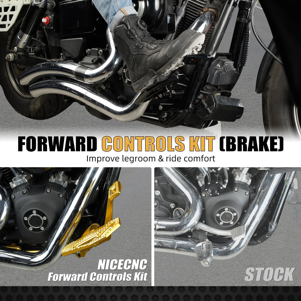 Forward Control Foot Pegs for Harley Dyna Low Rider FXDL FXDLS (2016–2020)