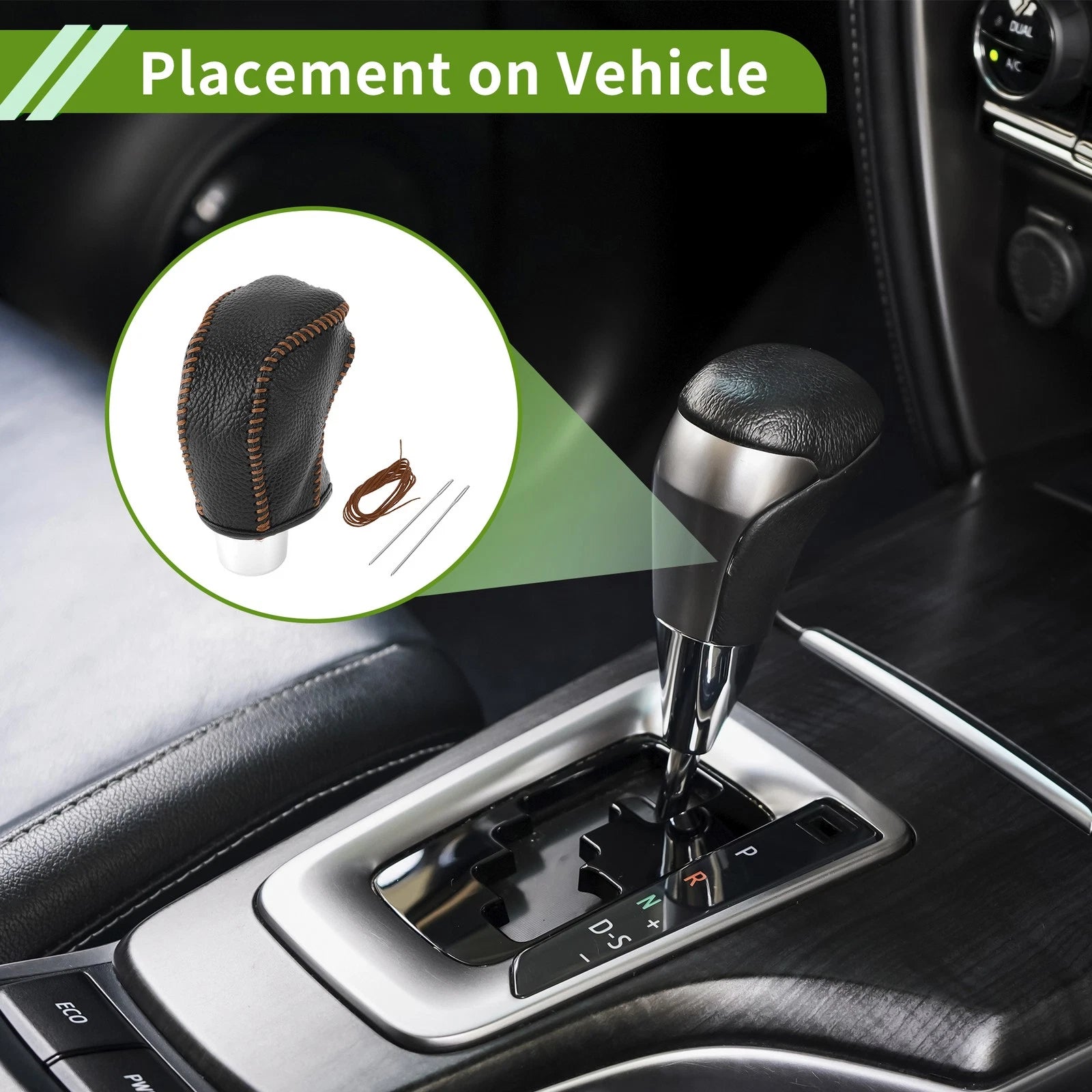 Gear Shift Knob Cover Replacement Set for Toyota Tacoma (2016–2022)